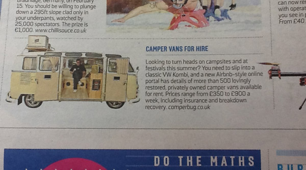 Sunday Times Travel Recommendation Press Clipping
