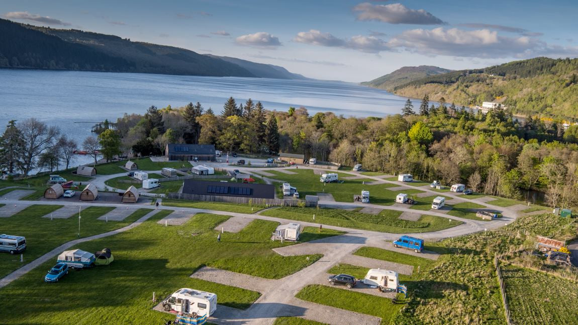 Loch Ness Shores Camping, Inverness. Campsite in Highland