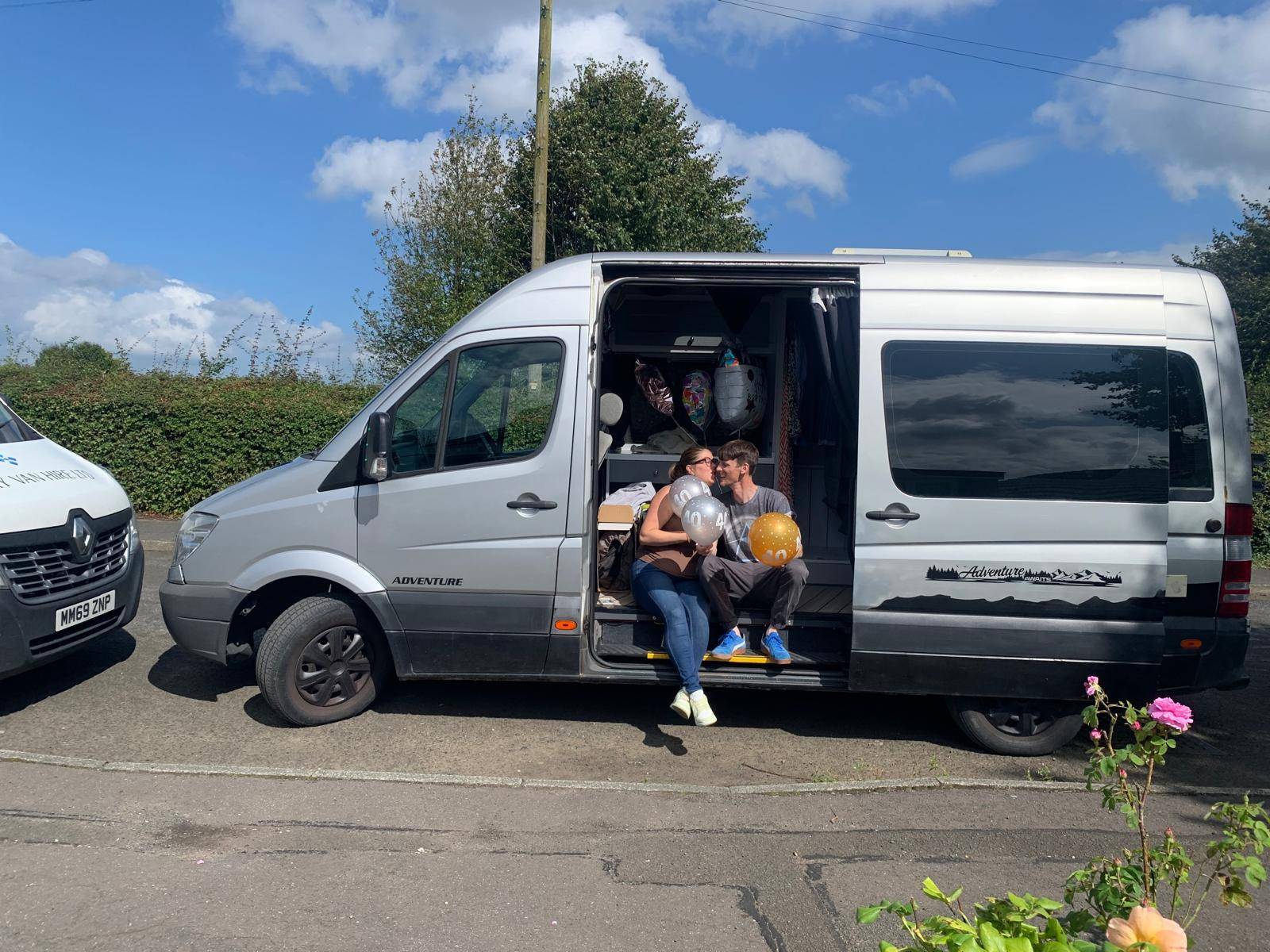 A Mercedes Sprinter Campervan called Hanky-1225 and Starting our journey for hire in Cheshire, Cheshire