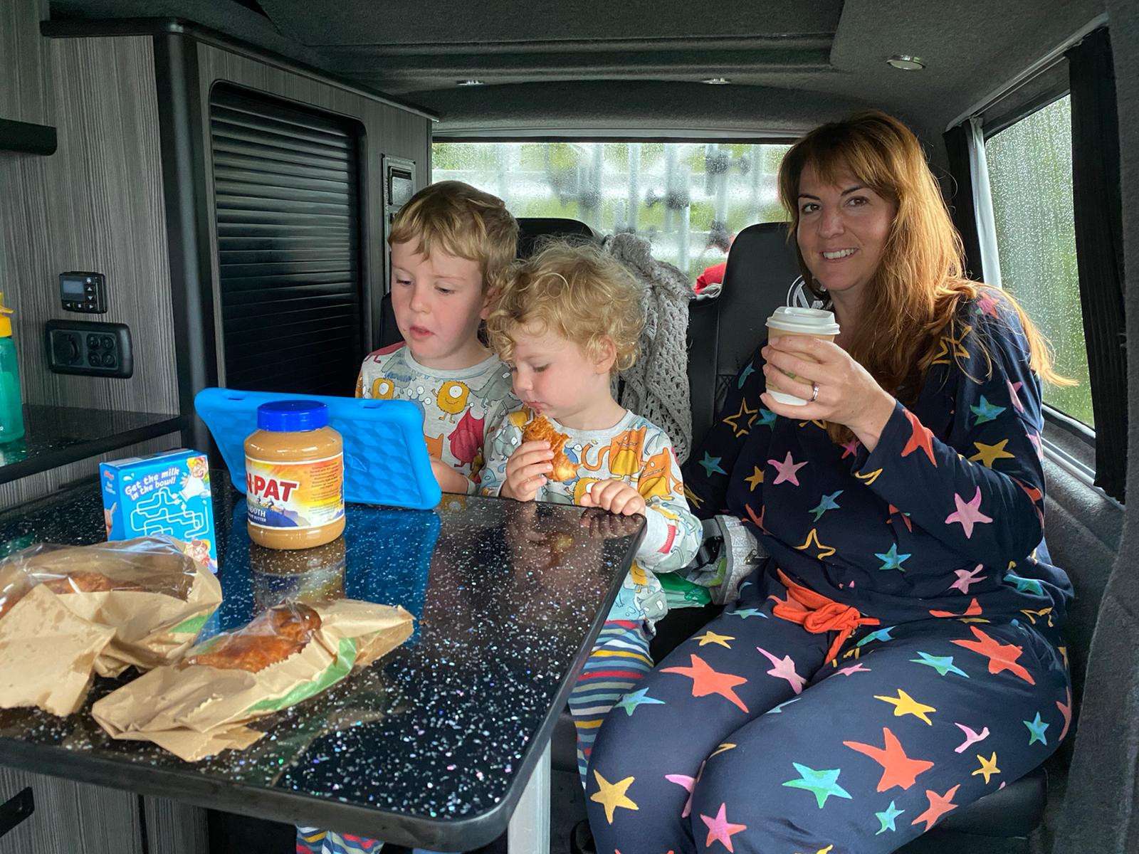 A VW T6 Campervan called Flutter-0226 and Rainy days! for hire in Maidstone, Kent