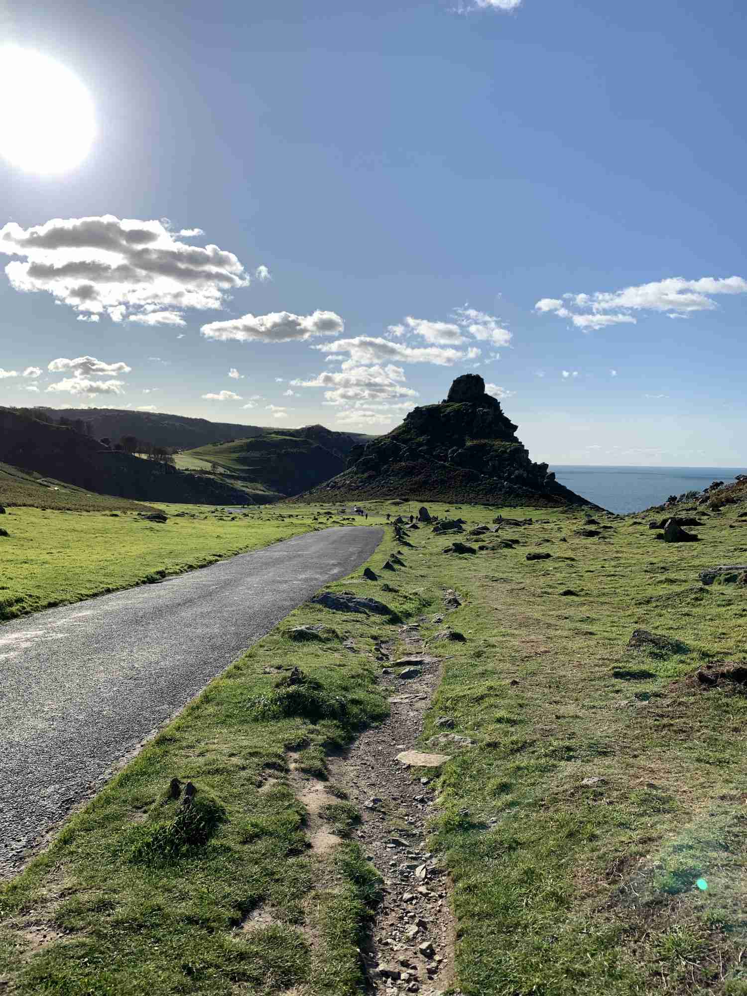 A VW T5 campervan called SnowBall and Valley of the Rocks for hire in Newquay, Cornwall