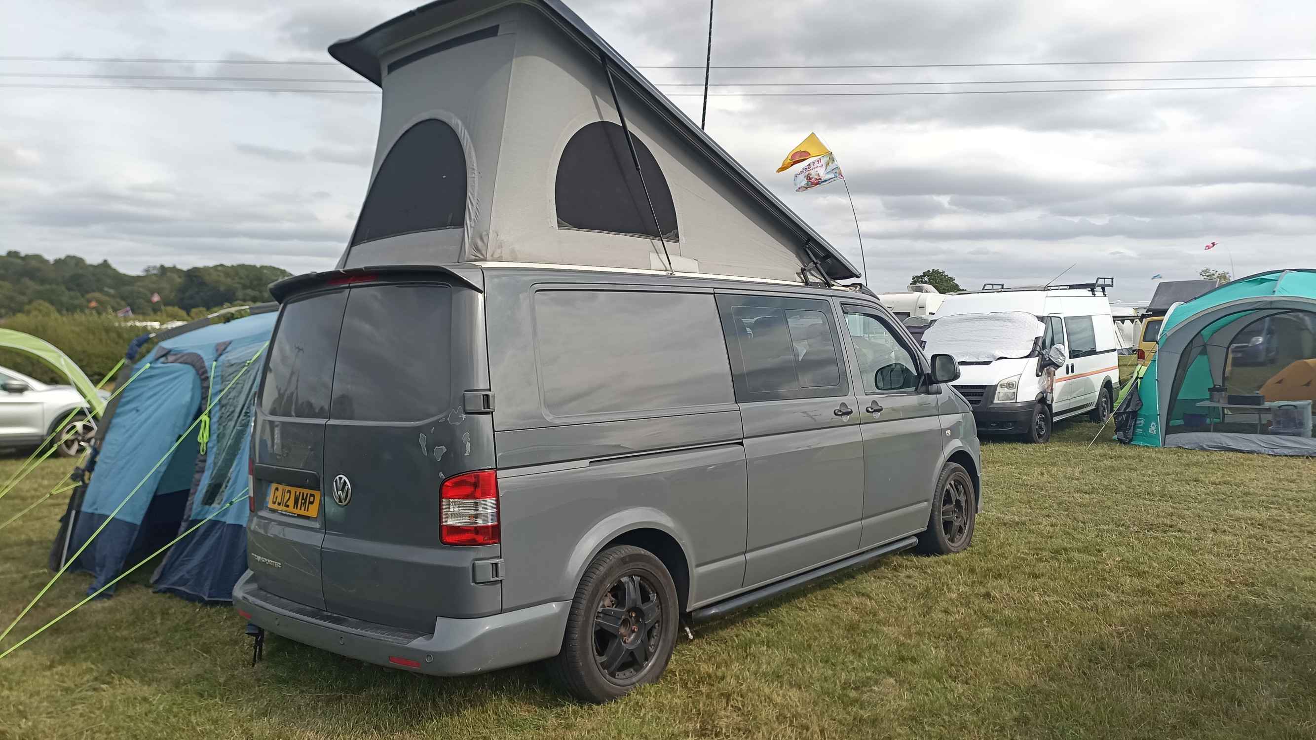 A VW T5 Campervan called Grey-Wolf and for hire in Oldham, Lancashire