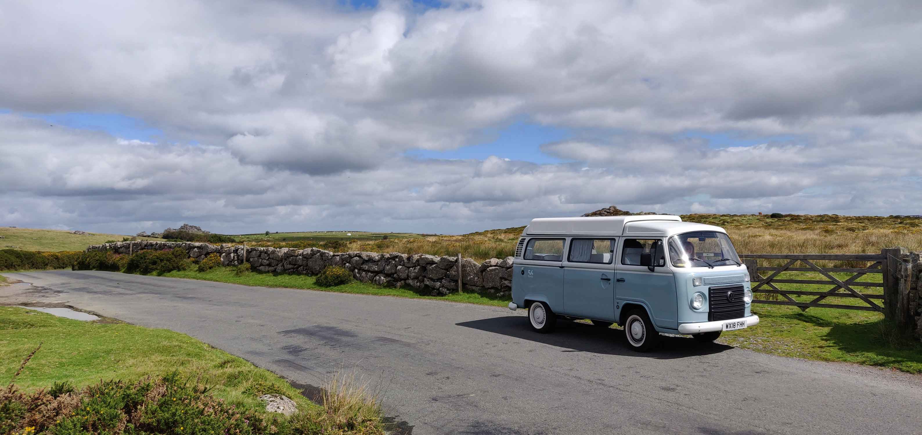 A VW T2 Classic Campervan called Bluebell-0424 and Exploring Dartmoor for hire in Wedmore , Somerset