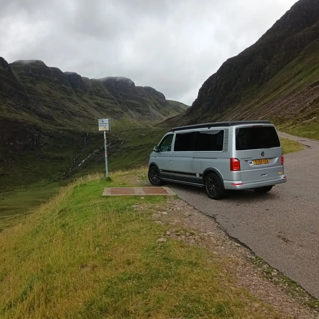 A VW T5 campervan called Poppie and for hire in Stanwick, Northamptonshire