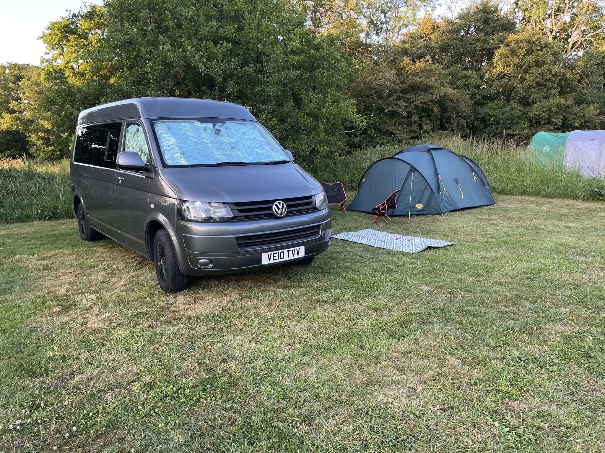 A VW T5 Campervan called Tangerine-Dream and for hire in Hickstead, West Sussex