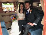 A VW T1 Splitscreen Campervan called Gino and The new Mr and Mrs for hire in Chelmsford, Essex