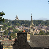 Lancaster Cathedral in the middle distance, and the Ashton Memorial in the background