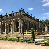 Photograph of the remains of Trentham Hall, Staffordshire, England