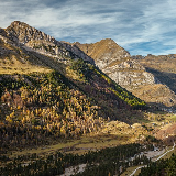 The Pyrénées National Park, view on the Gavarnie valley, Hautes-Pyrénées, France.