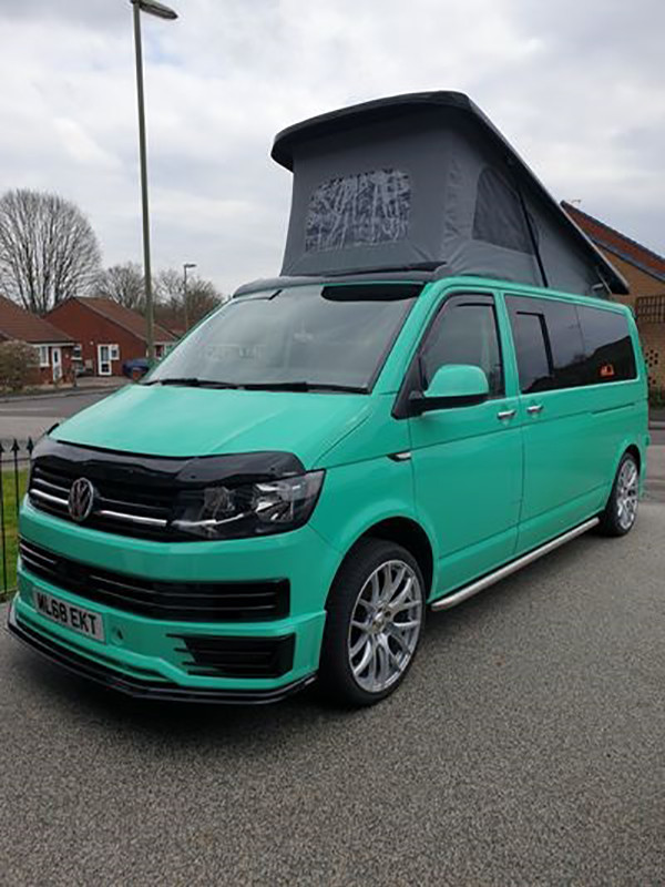 A VW T6 Campervan called Scooby and for hire