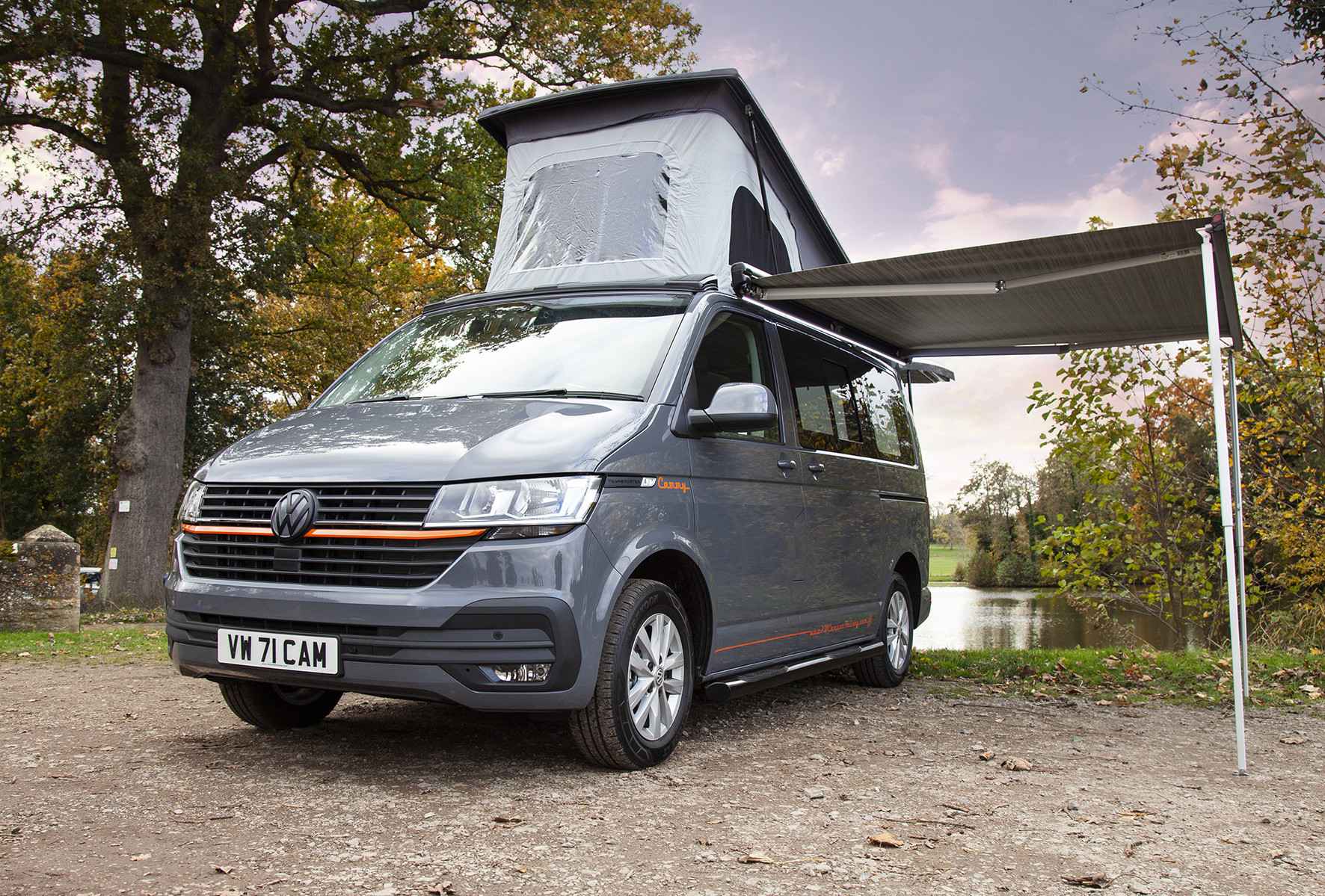 A VW T6 Campervan called Cammy-T and for hire in Northampton, England