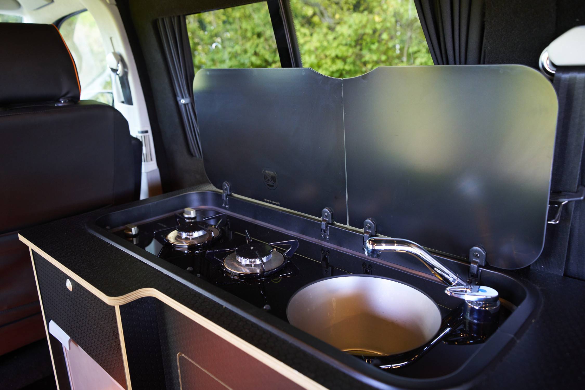 A VW T5 Campervan called Tangerine-Dream and for hire in Hove, West Sussex