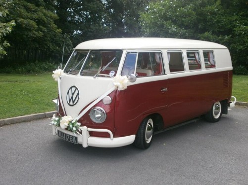 A VW T1 Splitscreen Campervan called Rosie-VW and Rosie side for hire in Stoke on Trent, Staffordshire