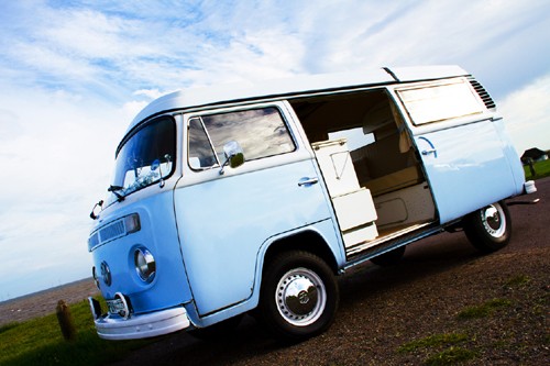A VW T2 Classic Campervan called Harvey and Harvey looking sharp! for hire in Witham, Essex