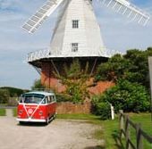 A VW T2 Classic Campervan called Red-Early-Bay and So cute! for hire
