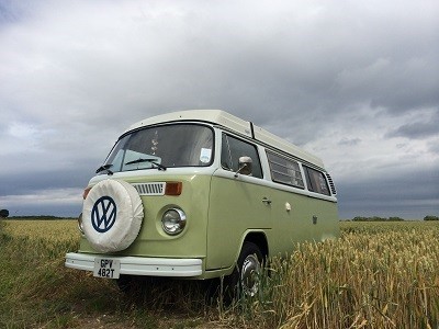 A VW T2 Classic Campervan called Olive-1979 and carefree camping for hire in Darlington, Durham