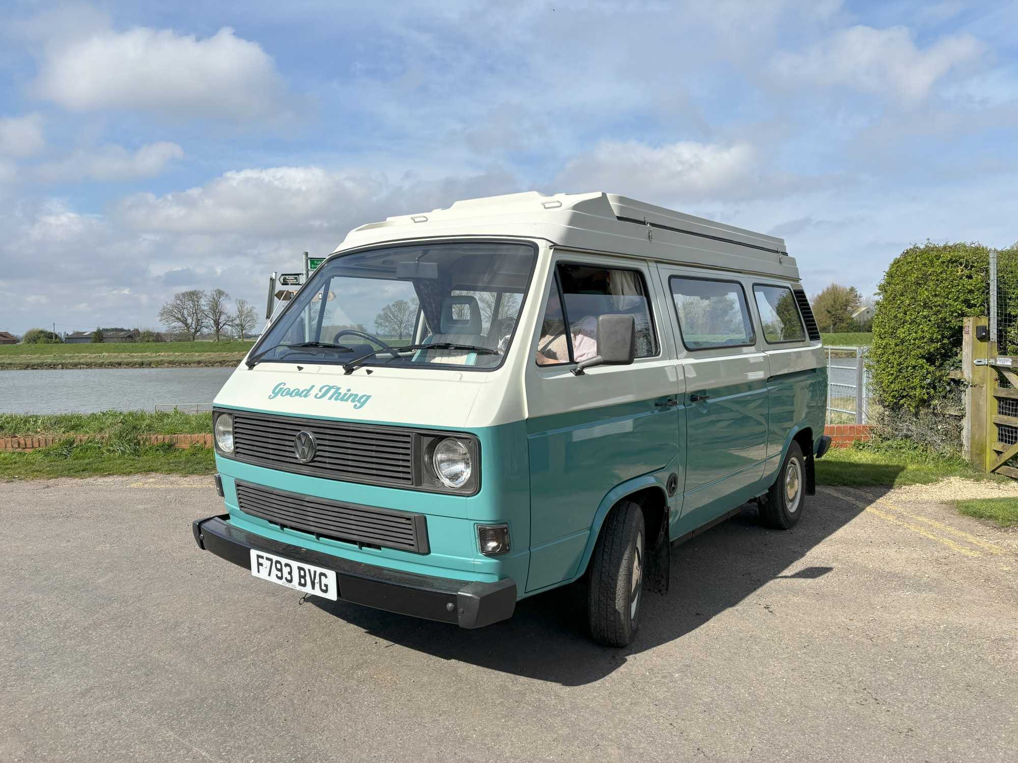 A VW T3 Campervan called GoodThing and for hire in King's Lynn, England