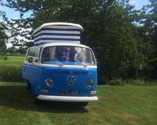 A VW T2 Classic Campervan called Bluebell-The-Camper and Bluebell for hire in Cronton, Cheshire