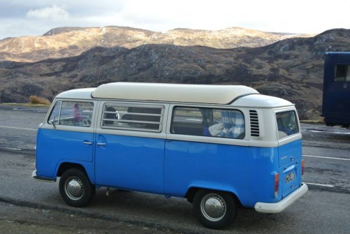 A VW T2 Classic Campervan called Bluebell-The-Camper and Bluebell for hire in Cronton, Cheshire