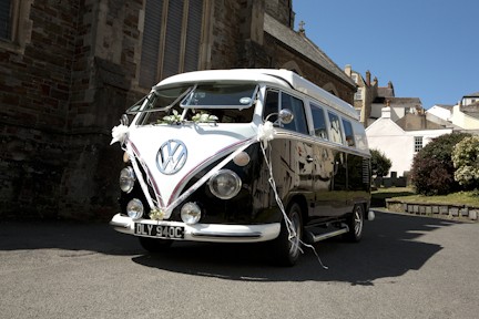 A  Campervan called Betty-VW and Awaiting for hire in Exmouth, Devon