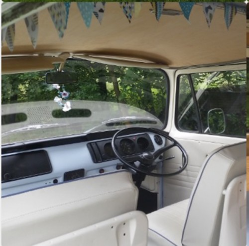 A VW T2 Classic Campervan called Murdoch and Frontin for hire in Keighley, North Yorkshire