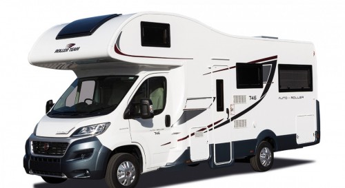 A  Motorhome called Roller-746 and Auto-Roller 746 Front 3 quarter view for hire in Sheffield, South Yorkshire