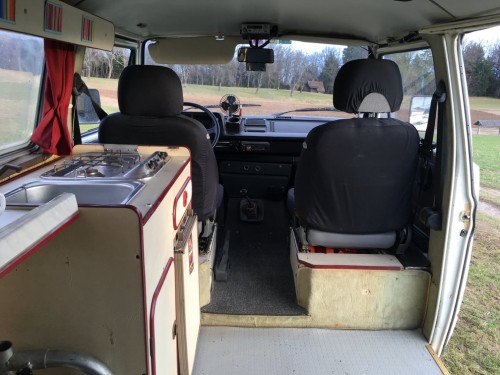 A VW T3 Campervan called Dugme and Insides 2. for hire in Ljubljana, Slovenia