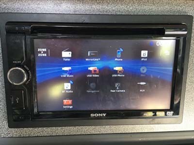 A VW T5 Campervan called Maple and Sony Media System dvd with iPhone c for hire