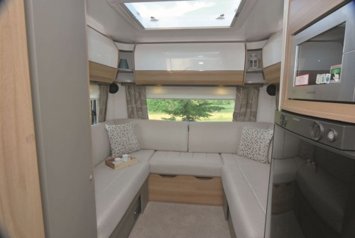 A Low Profile Motorhome called Rooster and Living room for hire