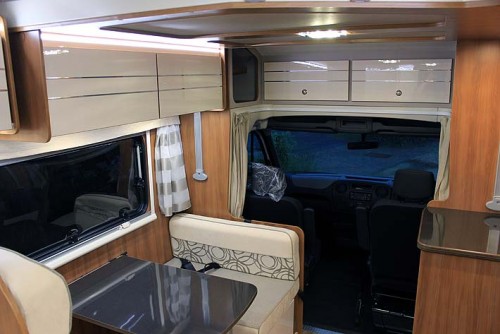 A Rimor Motorhome called Romy and Dining for hire in Peterborough, Cambridgeshire