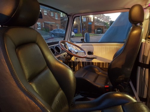 A VW T2 Classic Campervan called Misty2 and Cabin Area with Seat Rotated for hire in Eltham, SE9, London