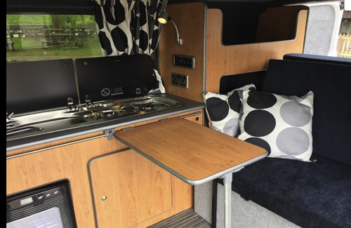 A Vauxhall Campervan called Dusty and Interior for hire in Cannock, Staffordshire