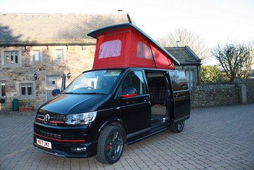 A VW T6 Campervan called Wilber and Hat Up... for hire in Holmesfield, Dronfield, Derbyshire