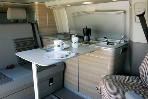 A VW T6 Campervan called California-T6 and Interior for hire in Cadiz, Spain