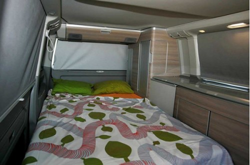 A VW T6 Campervan called California-T6 and Bed for hire in Cadiz, Spain
