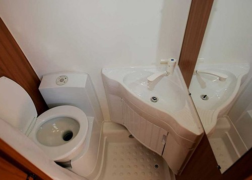 A Low Profile Motorhome called Maxi and Wash and Toilet for hire in Cadiz, Spain