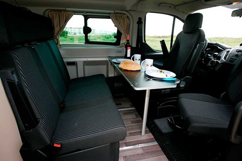A Ford Campervan called Ford-Nugget and Interior for hire in Cadiz, Spain