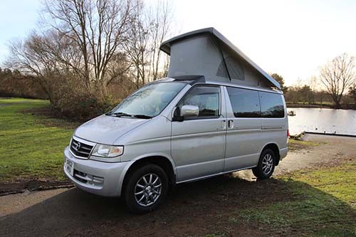 A Bongo Campervan called Silver-Bongo and The Silver for hire in Peterborough, England