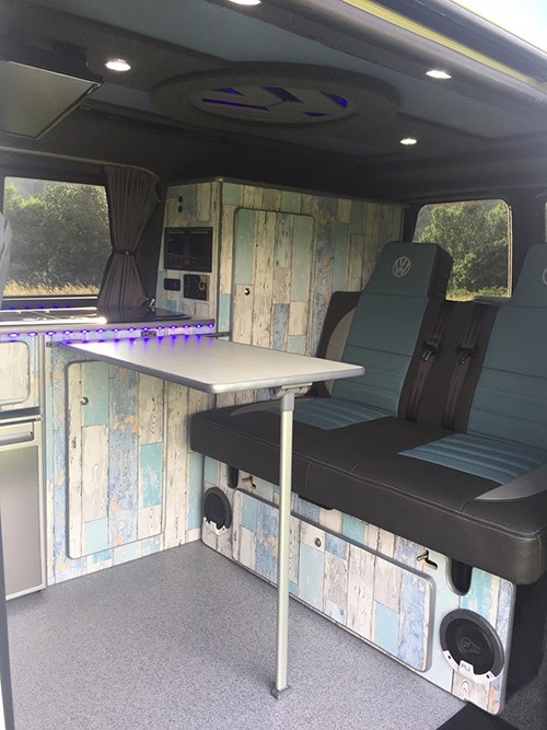 A VW T6 Campervan called Vallerie and Interior for hire in MONMOUTH, Monmouthshire