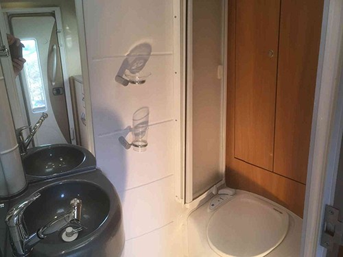 A Swift Motorhome called Sundance-with-Me and Wash and Toilet for hire in Royston, Cambridgeshire