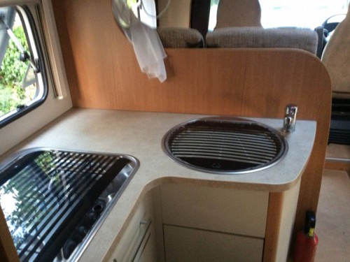 A Chausson Motorhome called Chausson-Flash08 and Kitchen for hire in Woodbridge, Suffolk