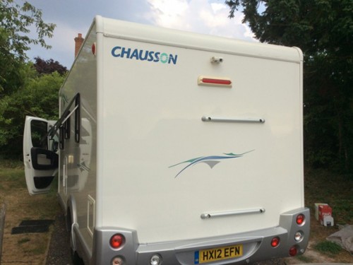 A Chausson Motorhome called Chausson-Flash08 and Rear View for hire in Woodbridge, Suffolk