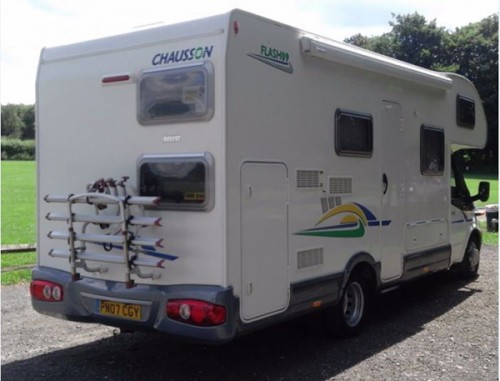 A OverCab Motorhome called Chausson09 and Rear View for hire in Woodbridge, Suffolk