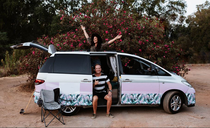 A Toyota Campervan called Angels and An Angel for hire in Malaga, Spain