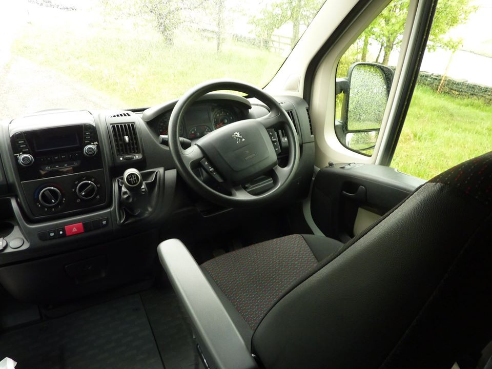 A Peugeot Campervan called Boxer and Front In for hire in Rochdale, Lancashire