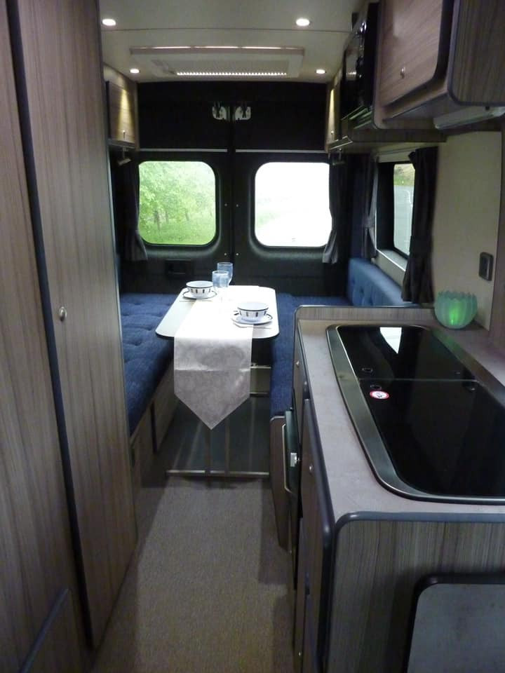 A Peugeot Campervan called Boxer and Interior for hire in Rochdale, Lancashire