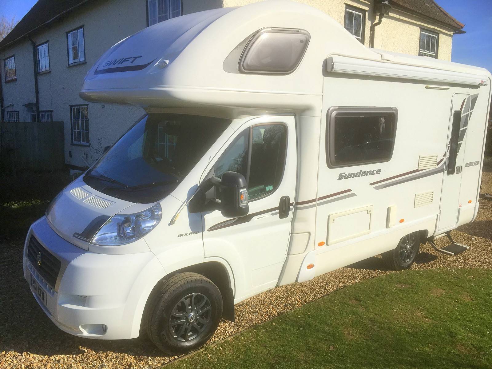 A Swift Motorhome called Sundance-with-Me and for hire in Royston, Cambridgeshire