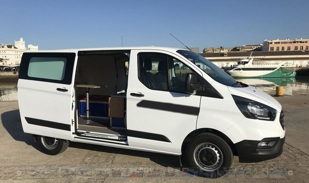 A Citroen Campervan called Eco and for hire in Cadiz, Spain