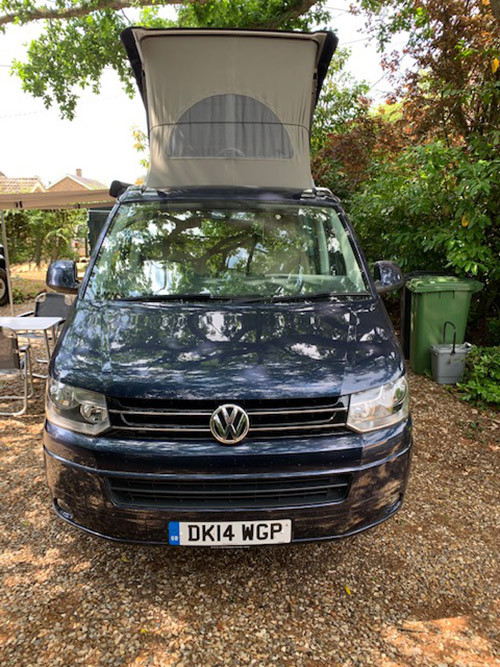A  Campervan called Bluey and  for hire in Dersingham , Norfolk