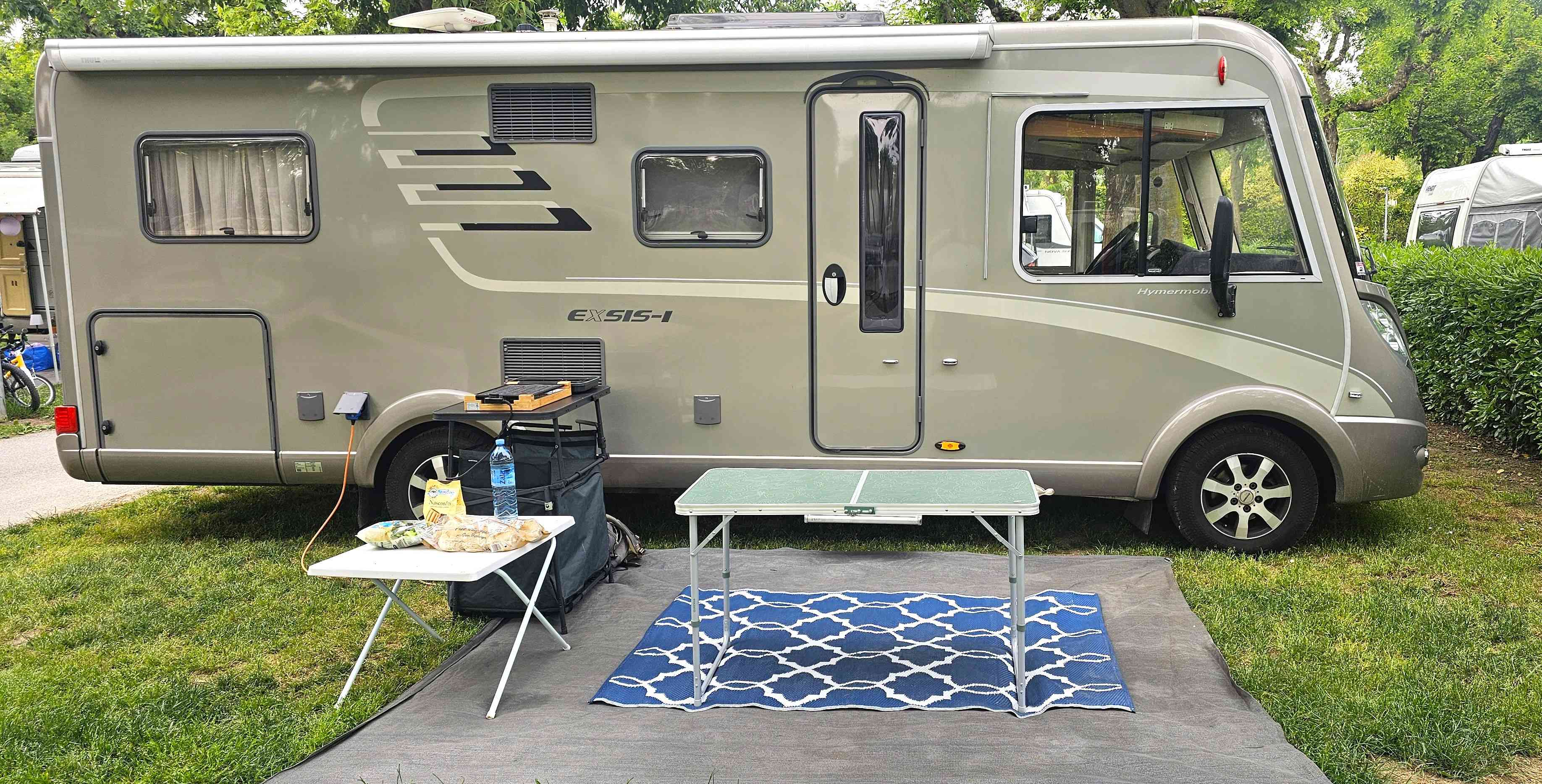 A Hymer Motorhome called Ellen-Mae and for hire 